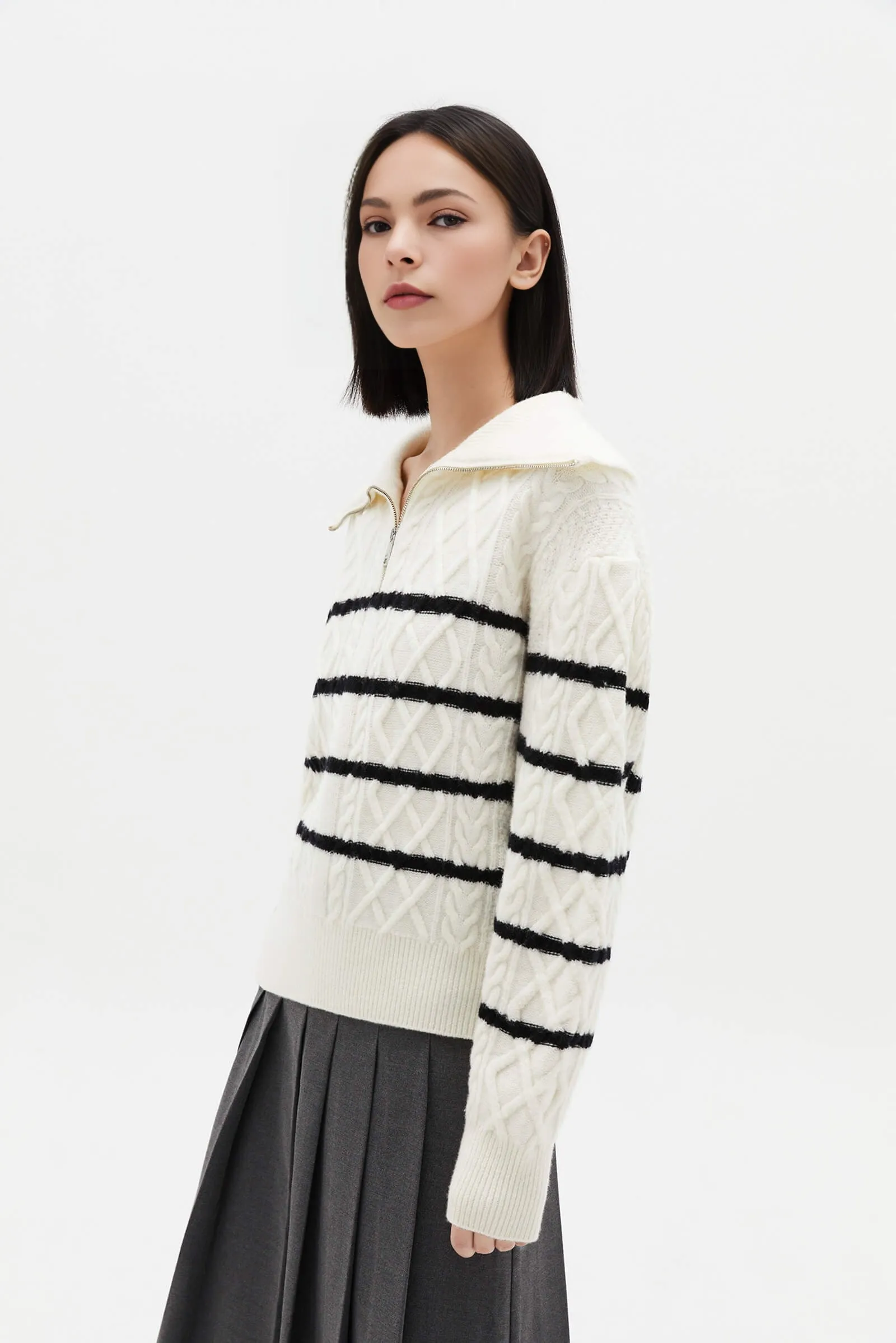 LILY Beautiful Merino Wool Knit Sweater