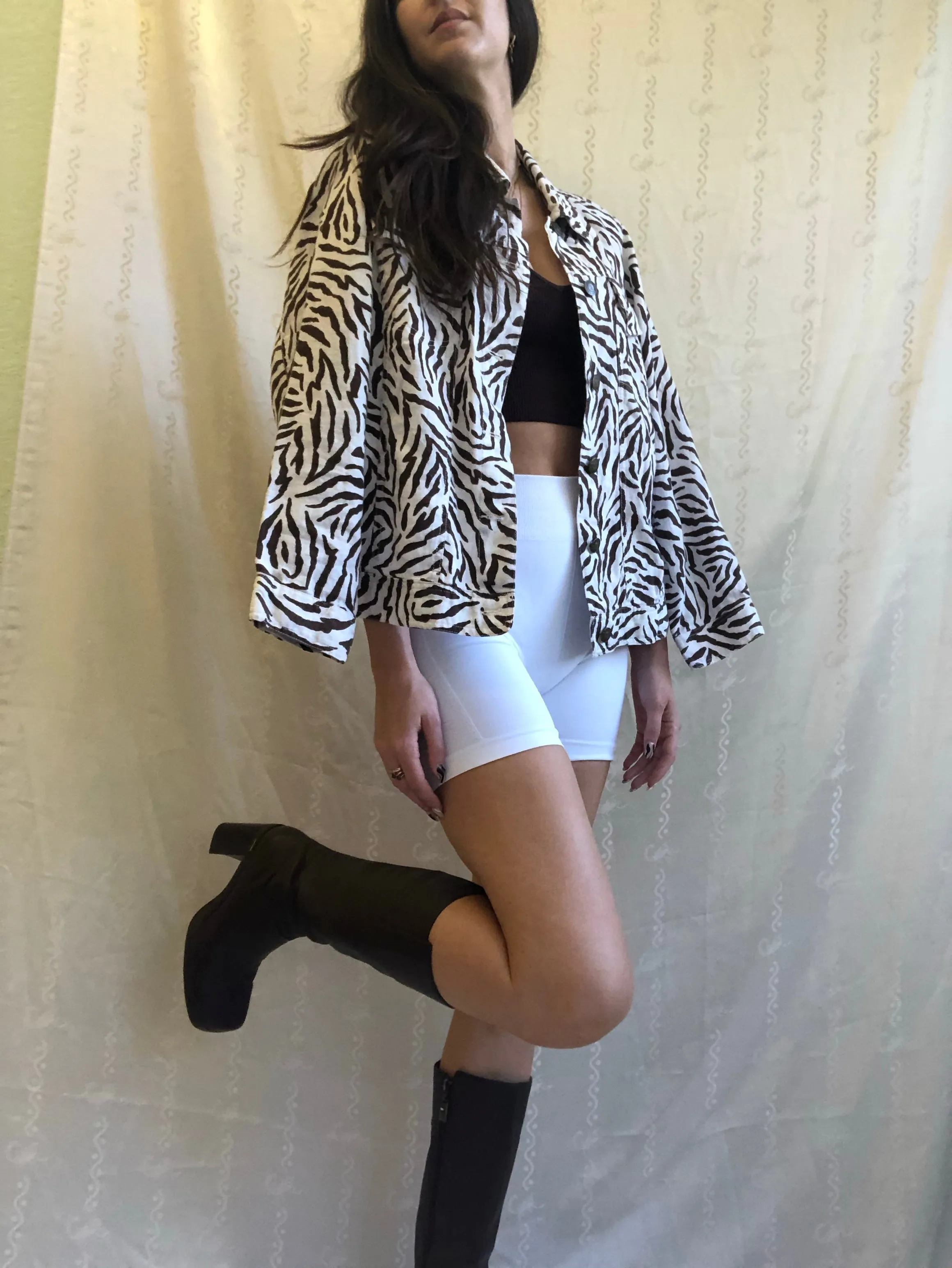 Linen Zebra Over Shirt