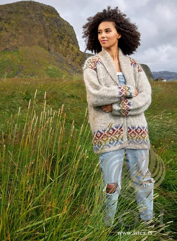 Loforð - Promise Black wool sweater - Knitting Kit