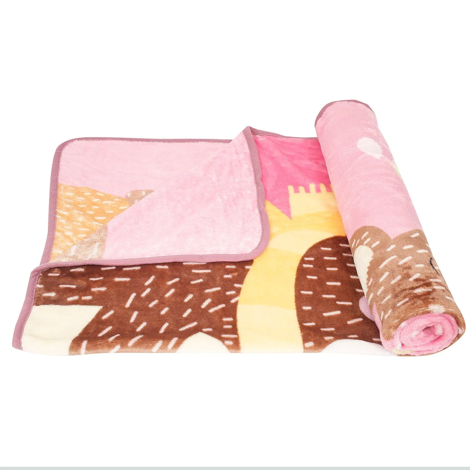 Love And Cuddles Pink One Ply Blanket