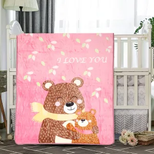 Love And Cuddles Pink One Ply Blanket