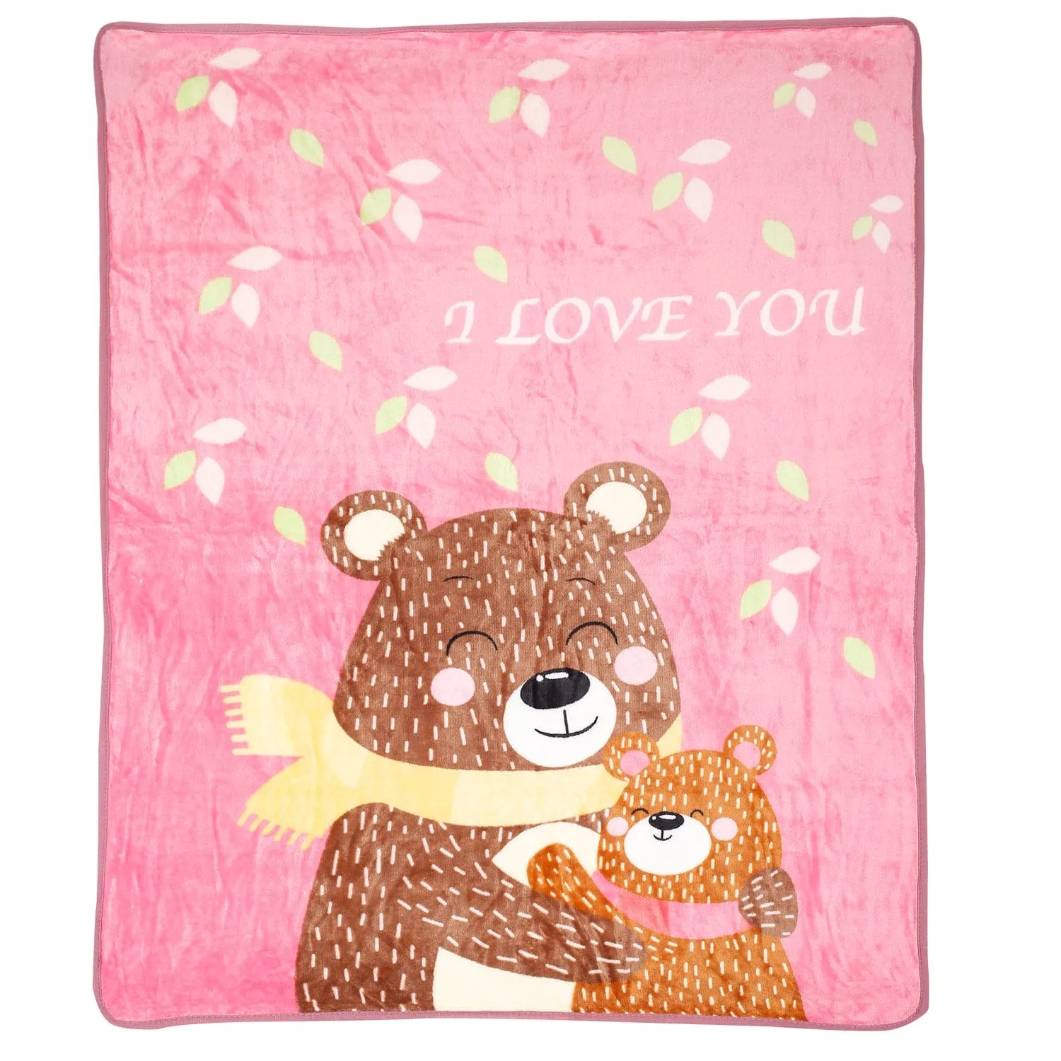 Love And Cuddles Pink One Ply Blanket