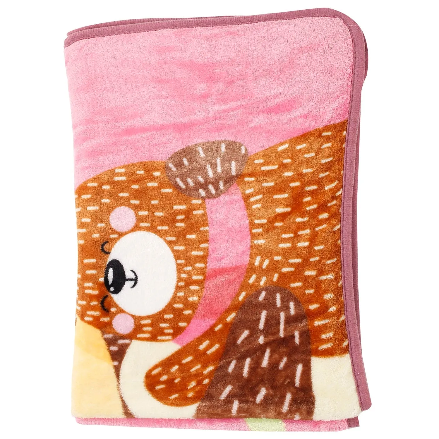 Love And Cuddles Pink One Ply Blanket