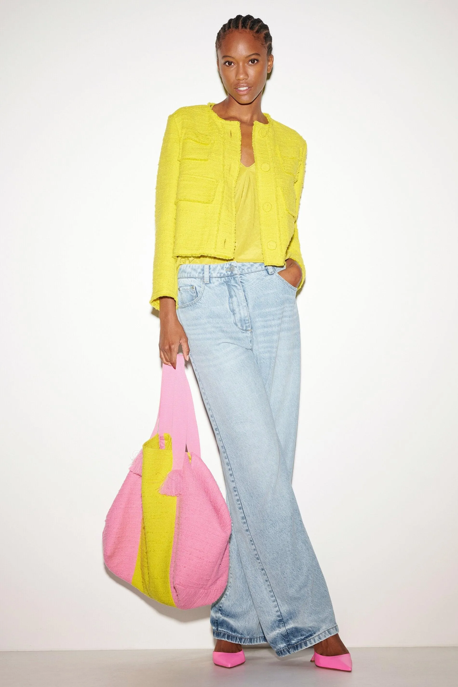 Luisa Cerano Tweed Look Jacket