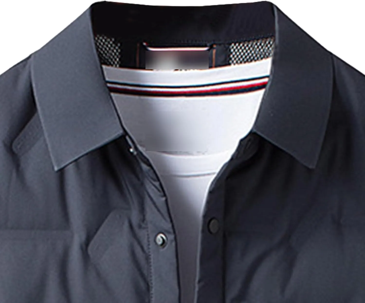 Men's Button Down Business Quilted Jacket Lightweight Windproof Down Padded Jacket Thermal Puffer Bomber Jackets