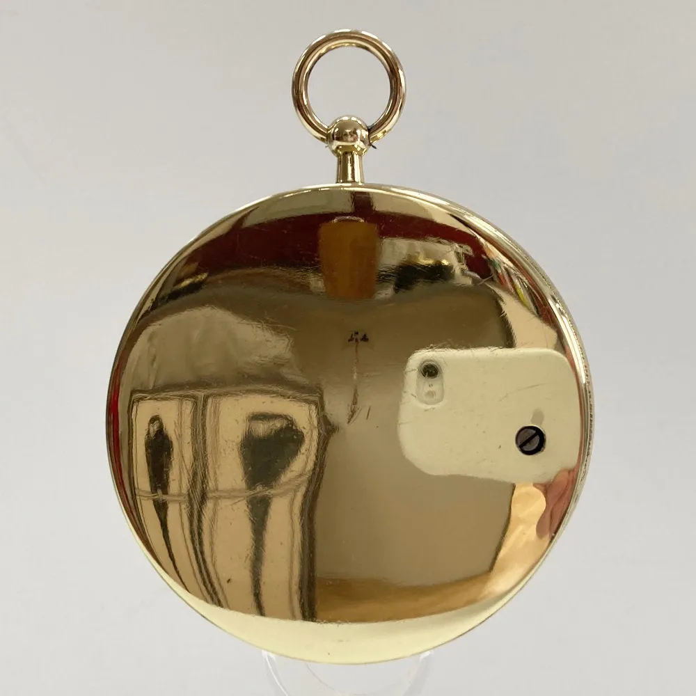 Mid Victorian Brass Cased Aneroid Barometer by Negretti & Zambra London