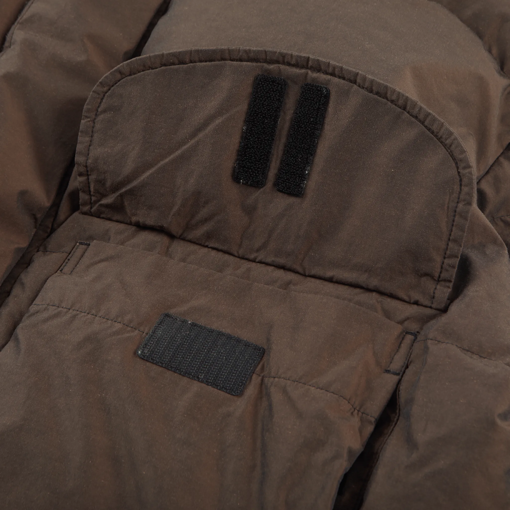 NEITHERS - Discoloured Goose Down Jacket Brown