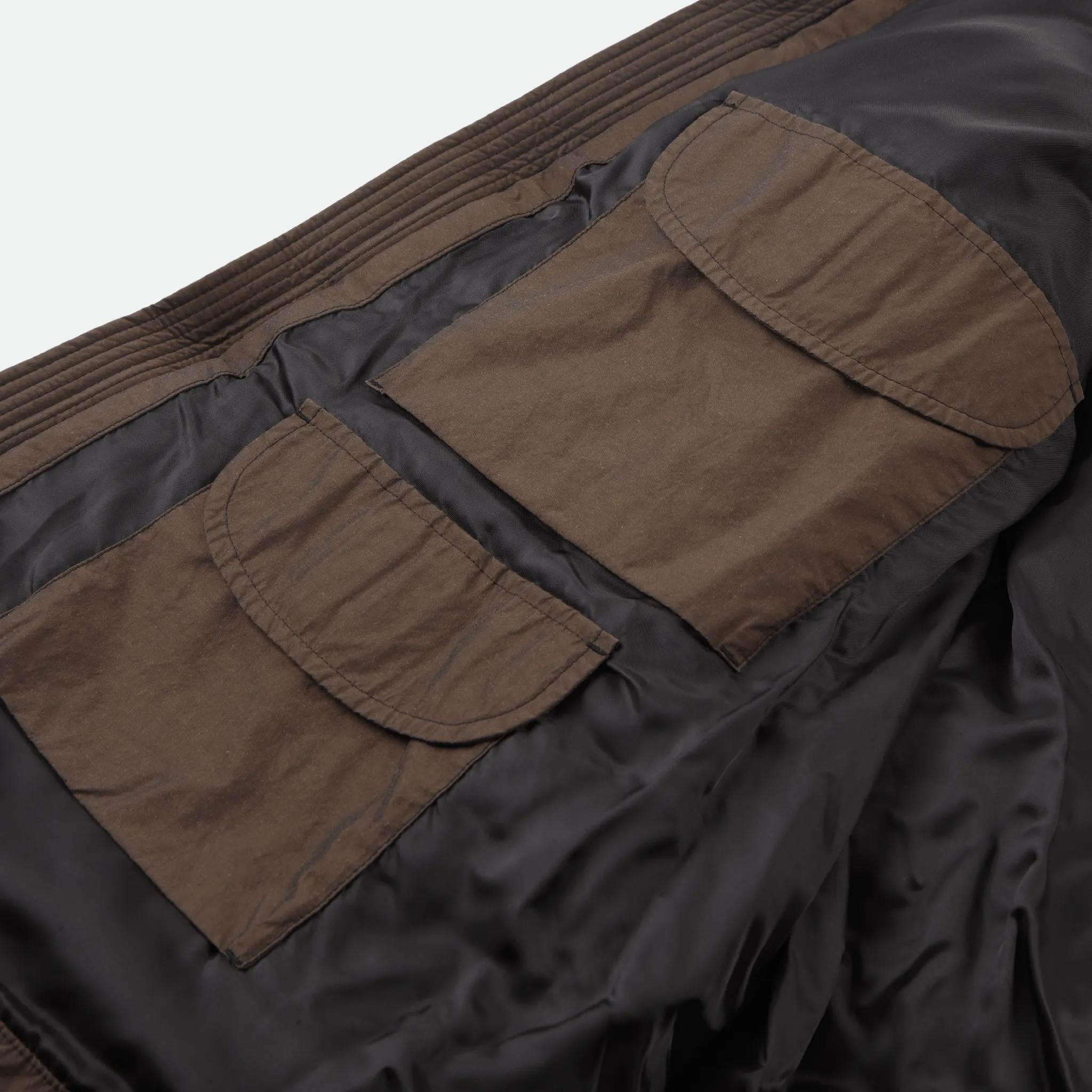 NEITHERS - Discoloured Goose Down Jacket Brown