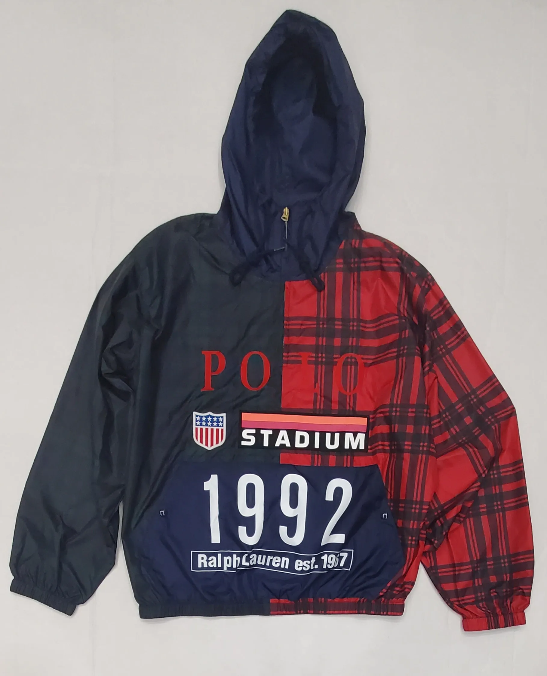 Nwt Polo Ralph Lauren 1992 Polo Stadium Windbreaker Classic Fit Jacket