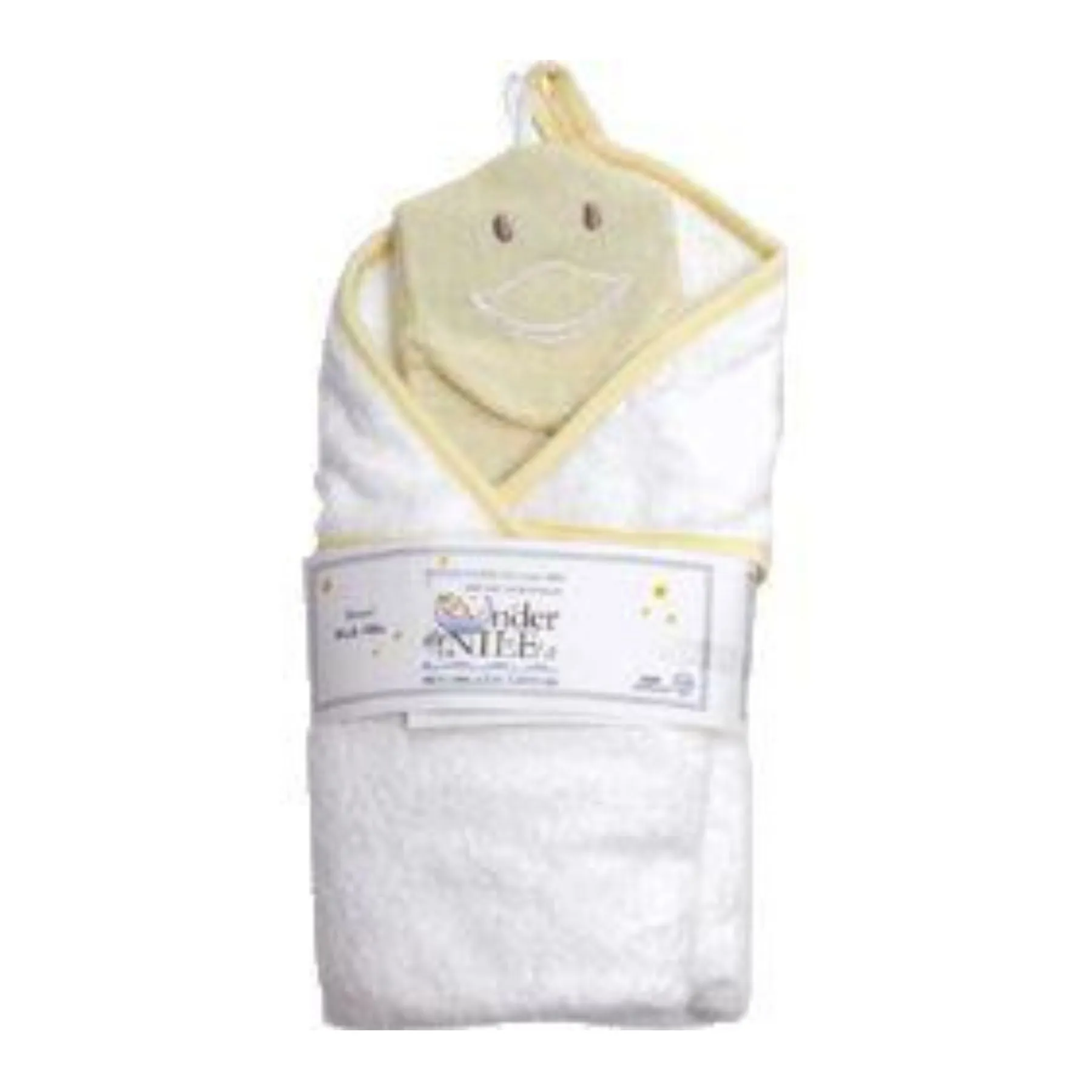 Organic Cotton Deluxe Hooded Towel   Washcloth Set