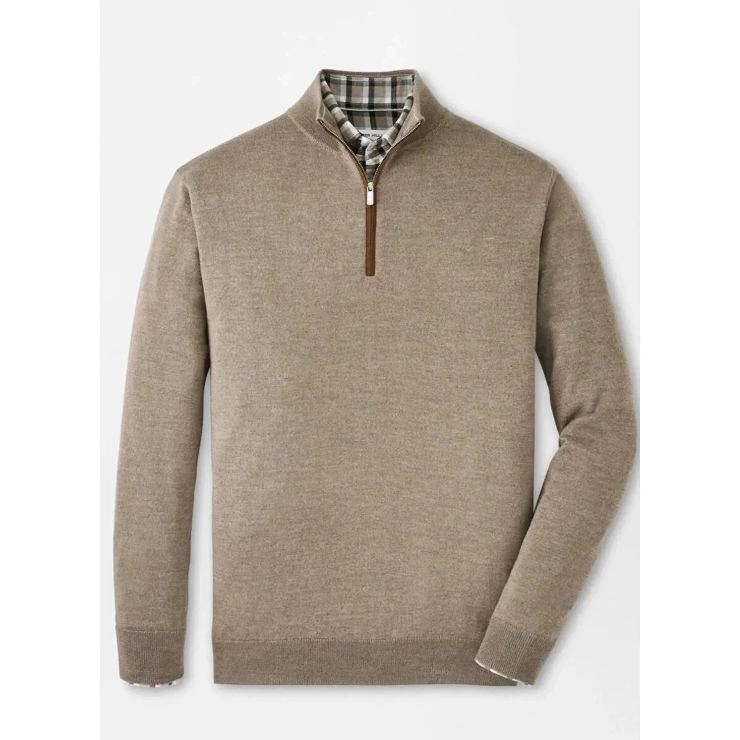 Peter Millar Autumn Crest Suede Trim Quarter-Zip