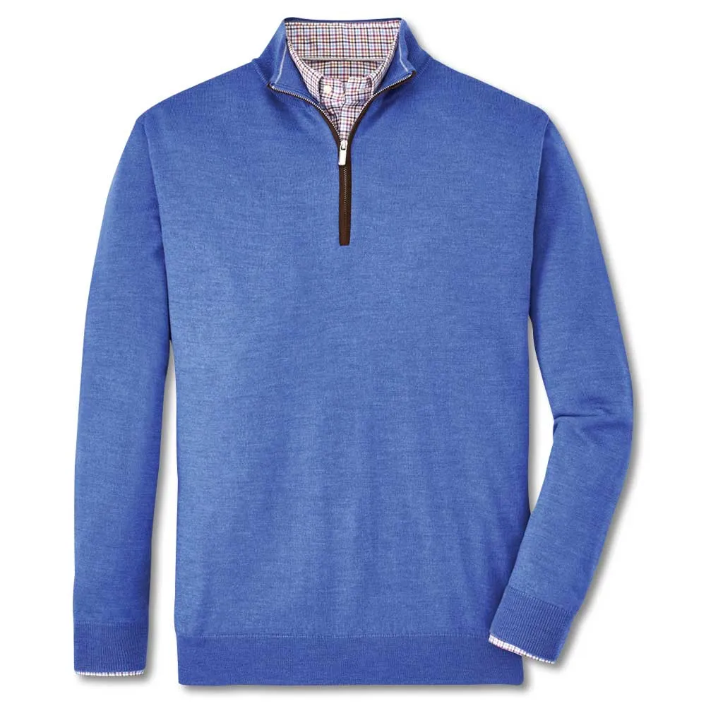 Peter Millar Autumn Crest Suede Trim Quarter-Zip