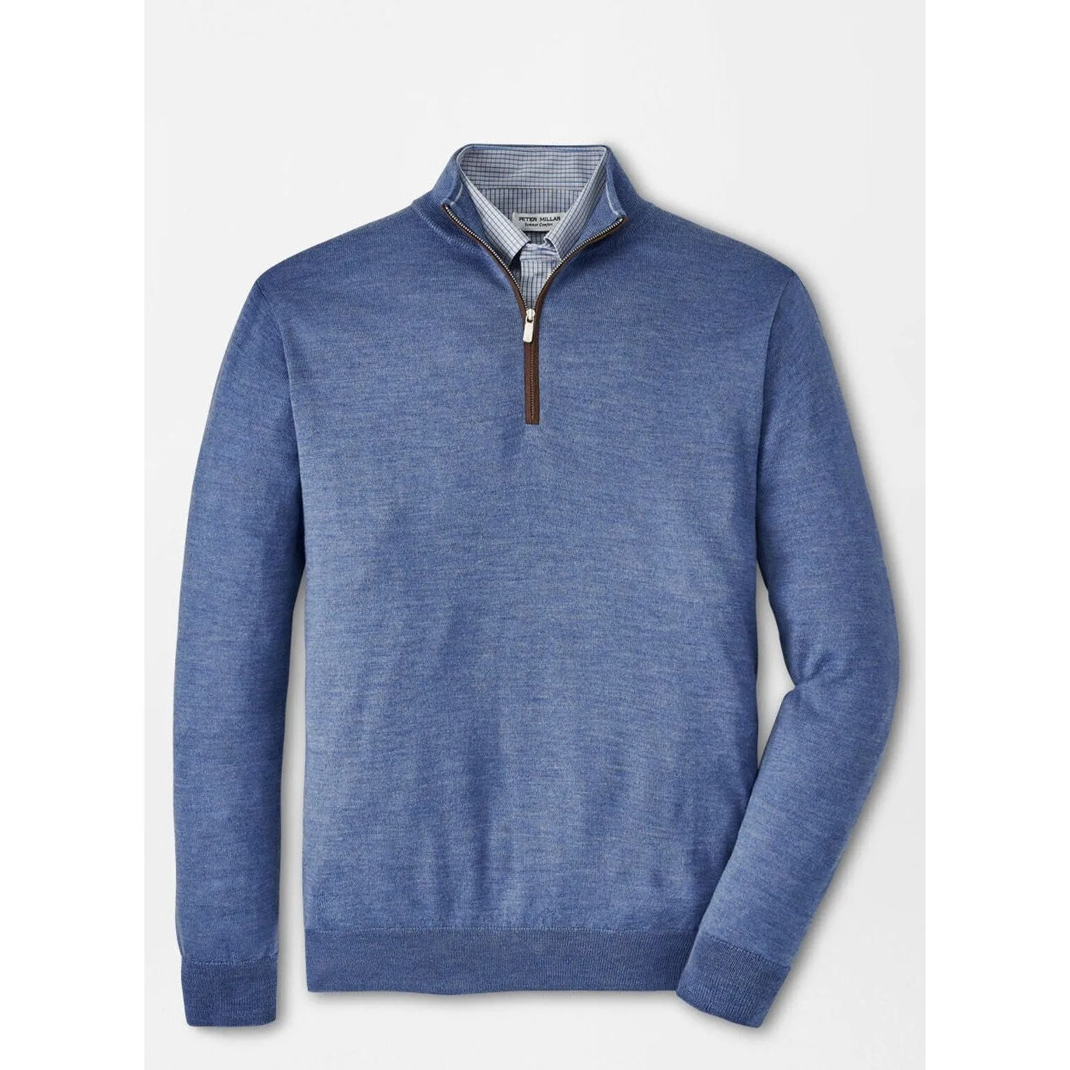 Peter Millar Autumn Crest Suede Trim Quarter-Zip