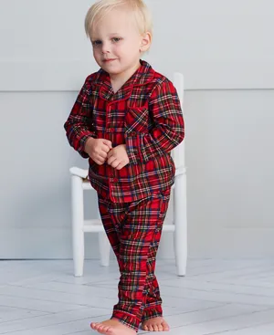 Plaid Coat 2pc. Pajamas