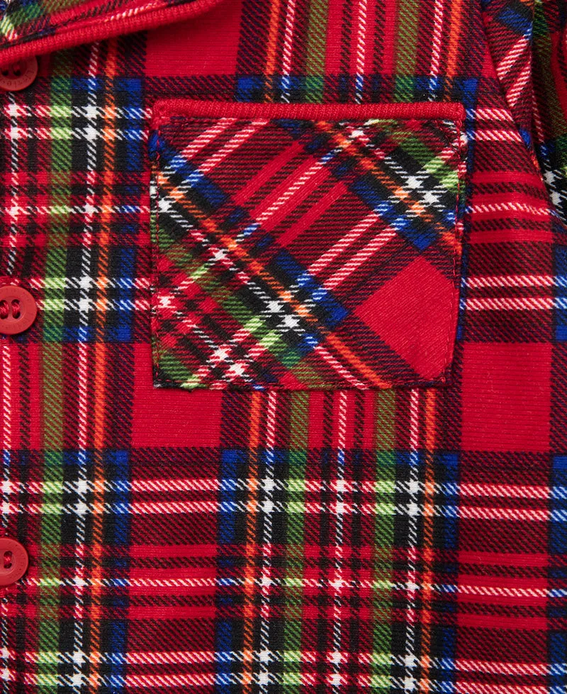 Plaid Coat 2pc. Pajamas