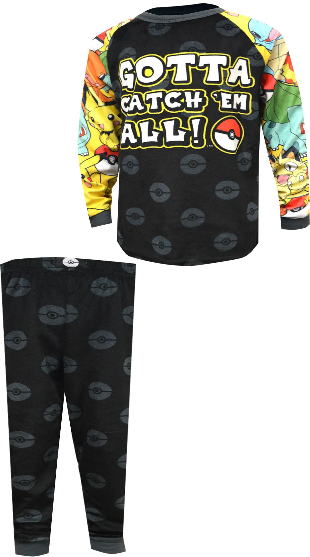 Pokemon Gotta Catch 'Em All Fleece Pajamas