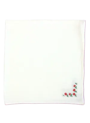 Poppy Embroidered Shawl Blanket