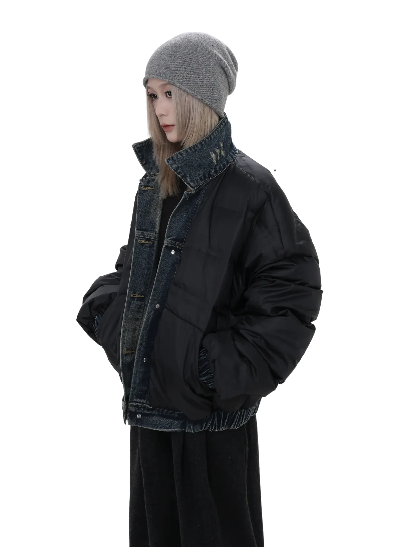 QS165B reversible down jacket