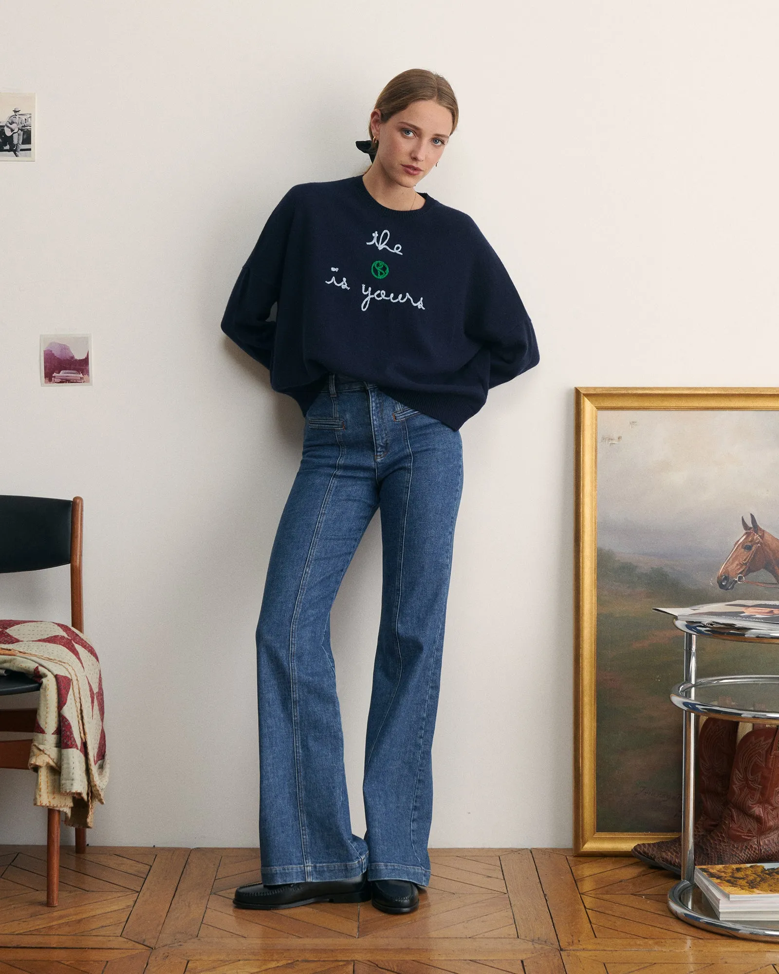 "The Earth Is Yours" buzelin cashmere sweater