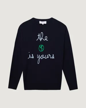 "The Earth Is Yours" buzelin cashmere sweater