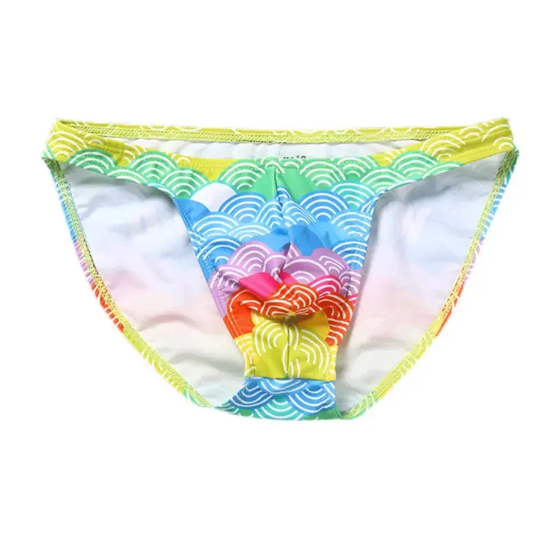 Rainbow Clouds Low Cut Swim Brief