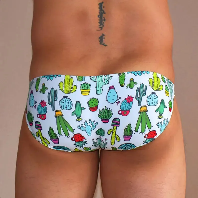 Rainbow Clouds Low Cut Swim Brief