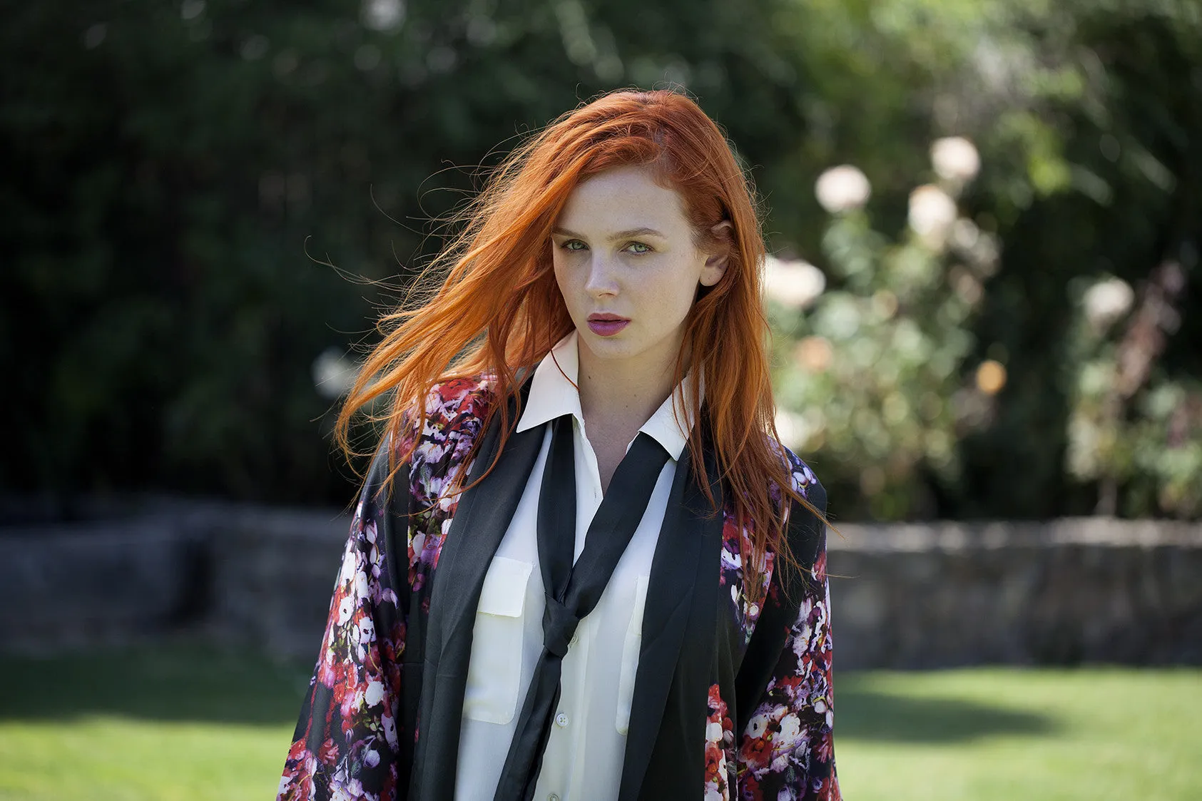 Ritza's Ranunculus Black Silk Robe
