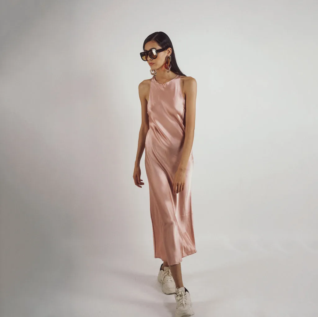 Robe satin DELECOURT
