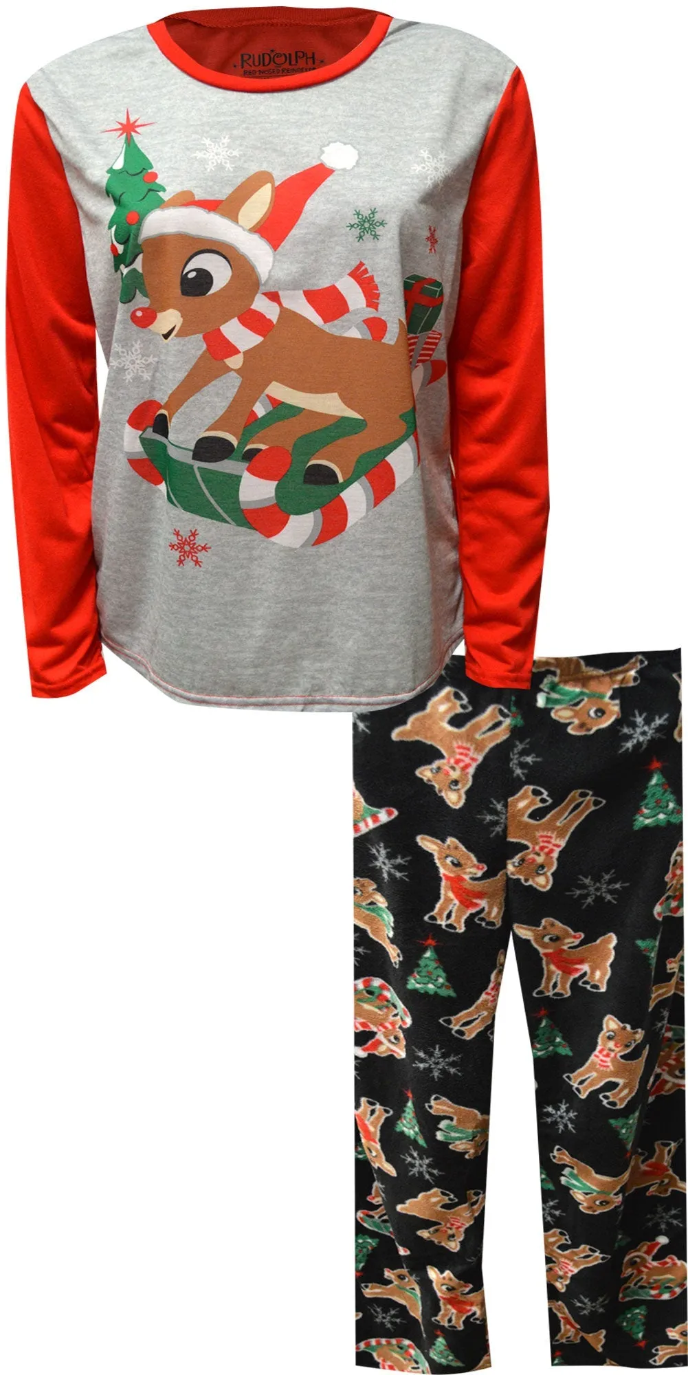 Rudolph The Red-Nosed Reindeer Ladies Christmas Pajama