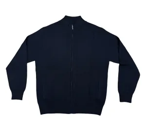 SAND Full Zip Sweater Navy