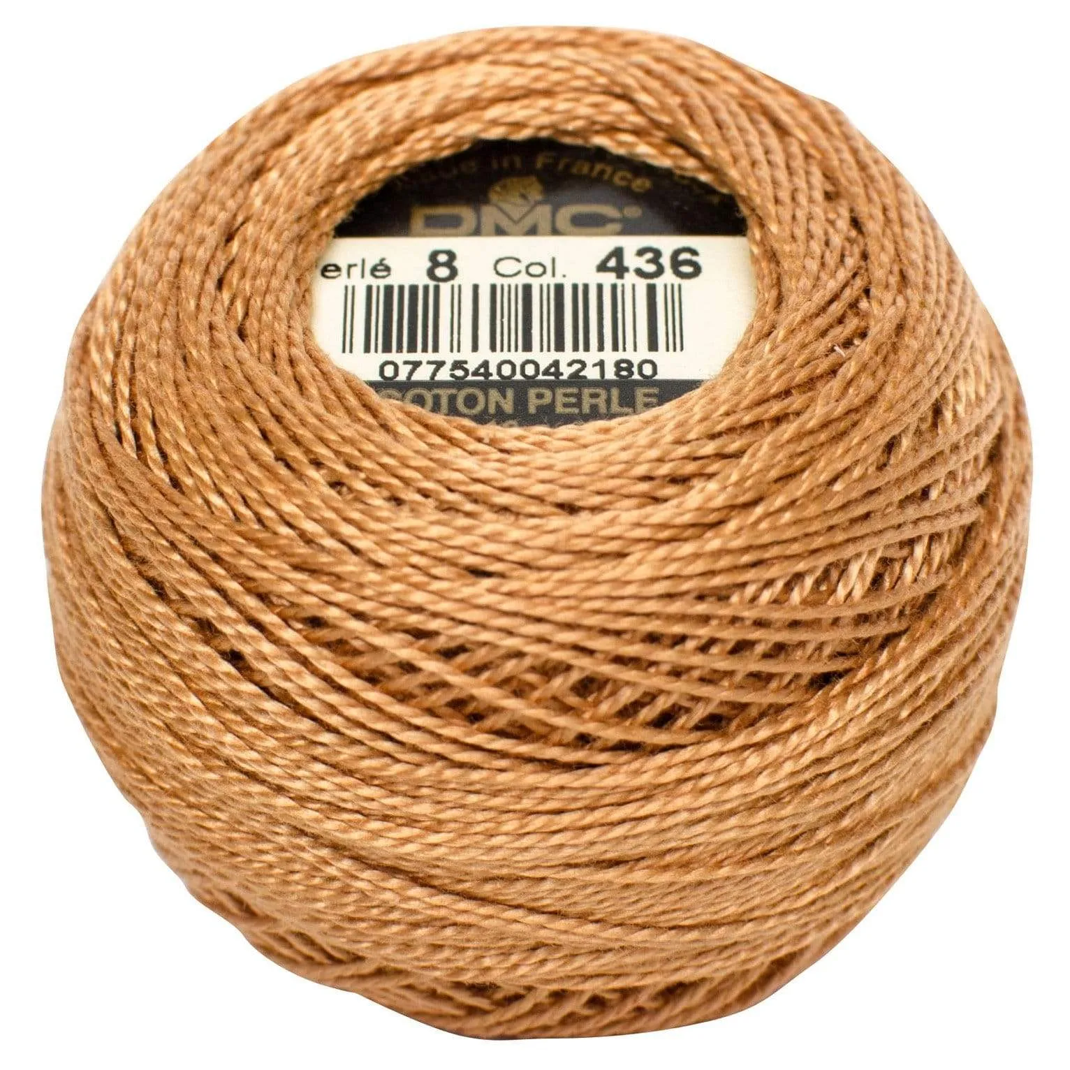 Size 8 Pearl Cotton Ball in Color 436 ~ Tan