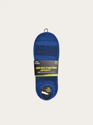 Skechers Men's 3 Pack Men 1/2 Terry Super No Show Socks