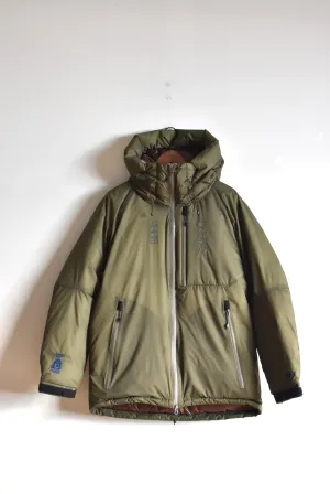 「TACOMA FUJI RECORDS × NANGA」aurora tex jacket "藝術科学思想自然"ver. -khaki-