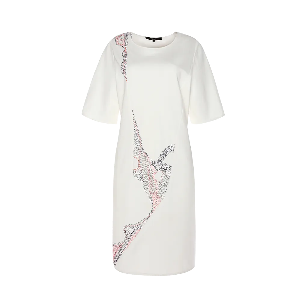 Tee Dress with Stitches