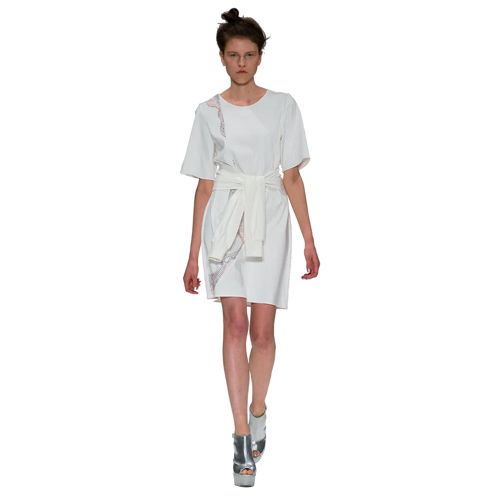 Tee Dress with Stitches