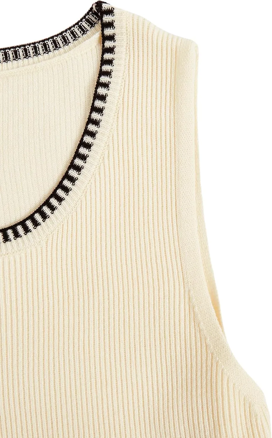 Verdusa Women's Sweater Dress Sleeveless Wedding Guest Fall Knit Tank Bodycon Mini Dresses