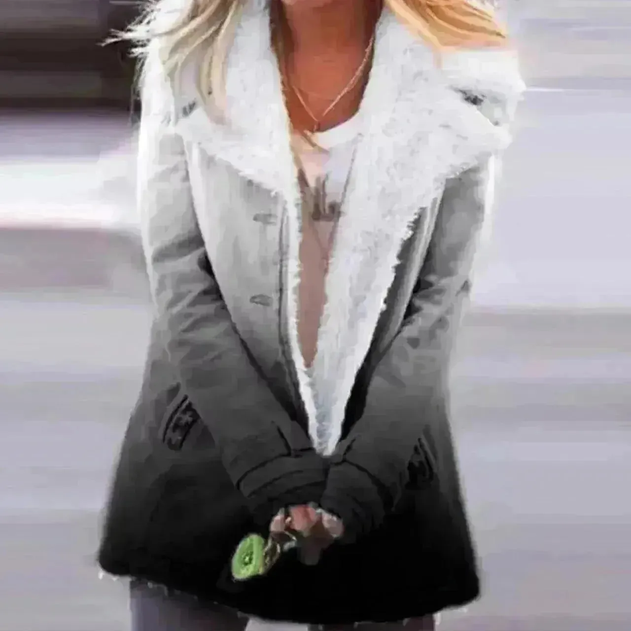 Women Woolen Padded Winter coat Winter Work Jacket