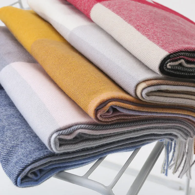 Women's Scarf Winter Artificial Cashmere Scarf Plaid Scarf
