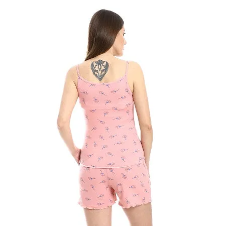 Women's Summer Short Printed Pajamas For Comfort - Kashmir