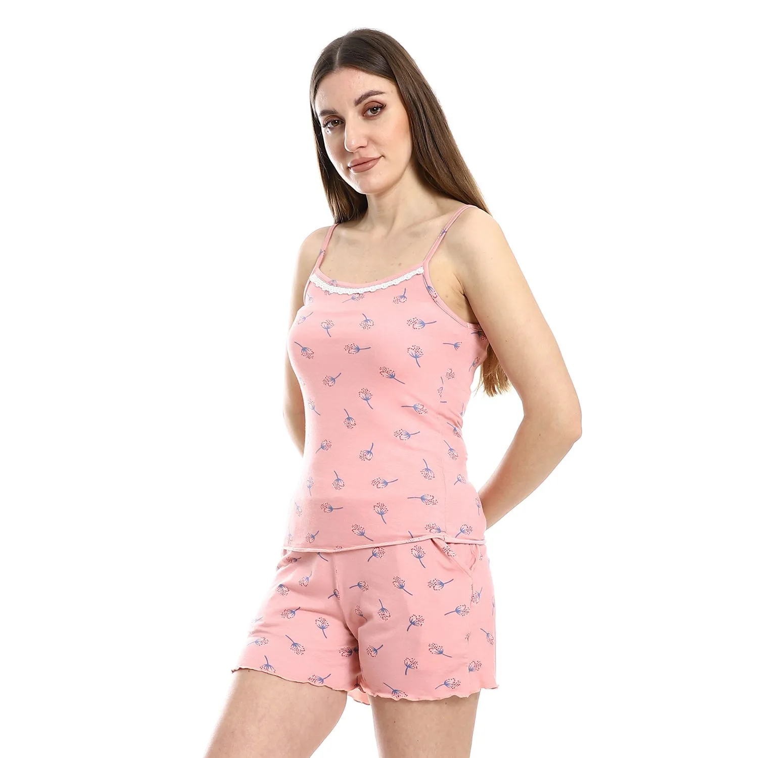 Women's Summer Short Printed Pajamas For Comfort - Kashmir