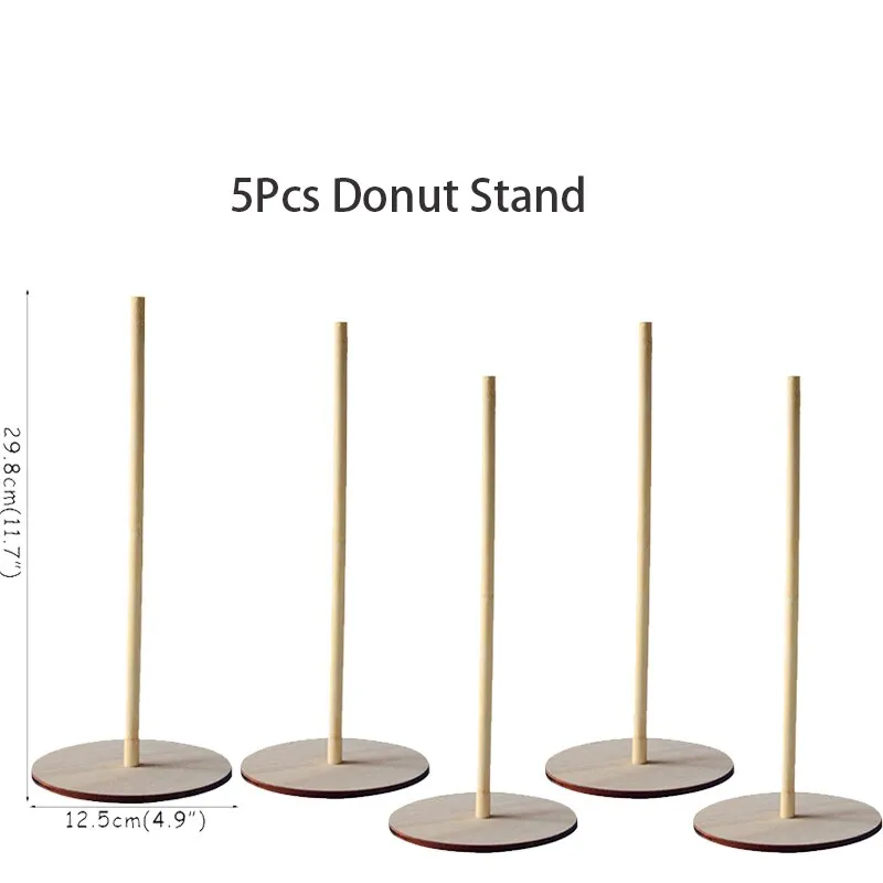 Wooden Wall Holds Donut Boards Stand Hanging Donuts Table Wedding Decoration Accessories Baby Shower Kids Birthday Party Decor
