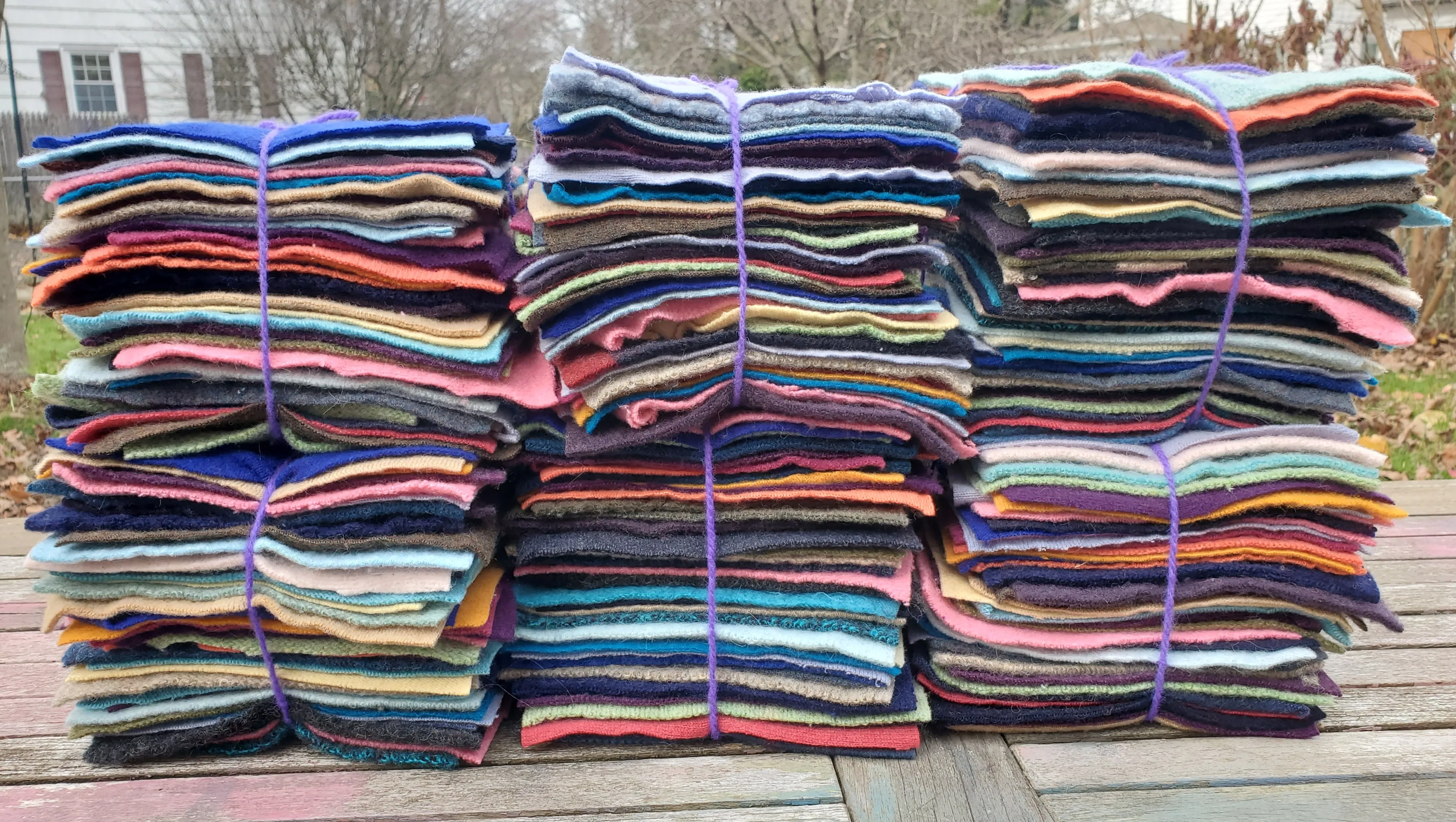 Wool Sweater Charm Squares (pack of 40)