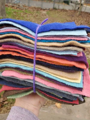 Wool Sweater Charm Squares (pack of 40)