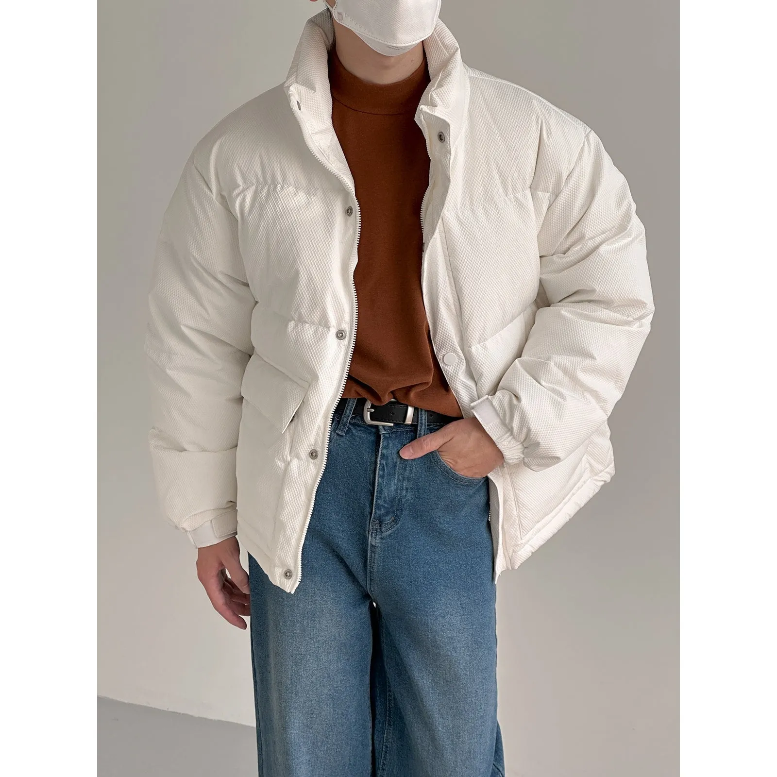 Zhou Flap Pockets Snap Down Jacket