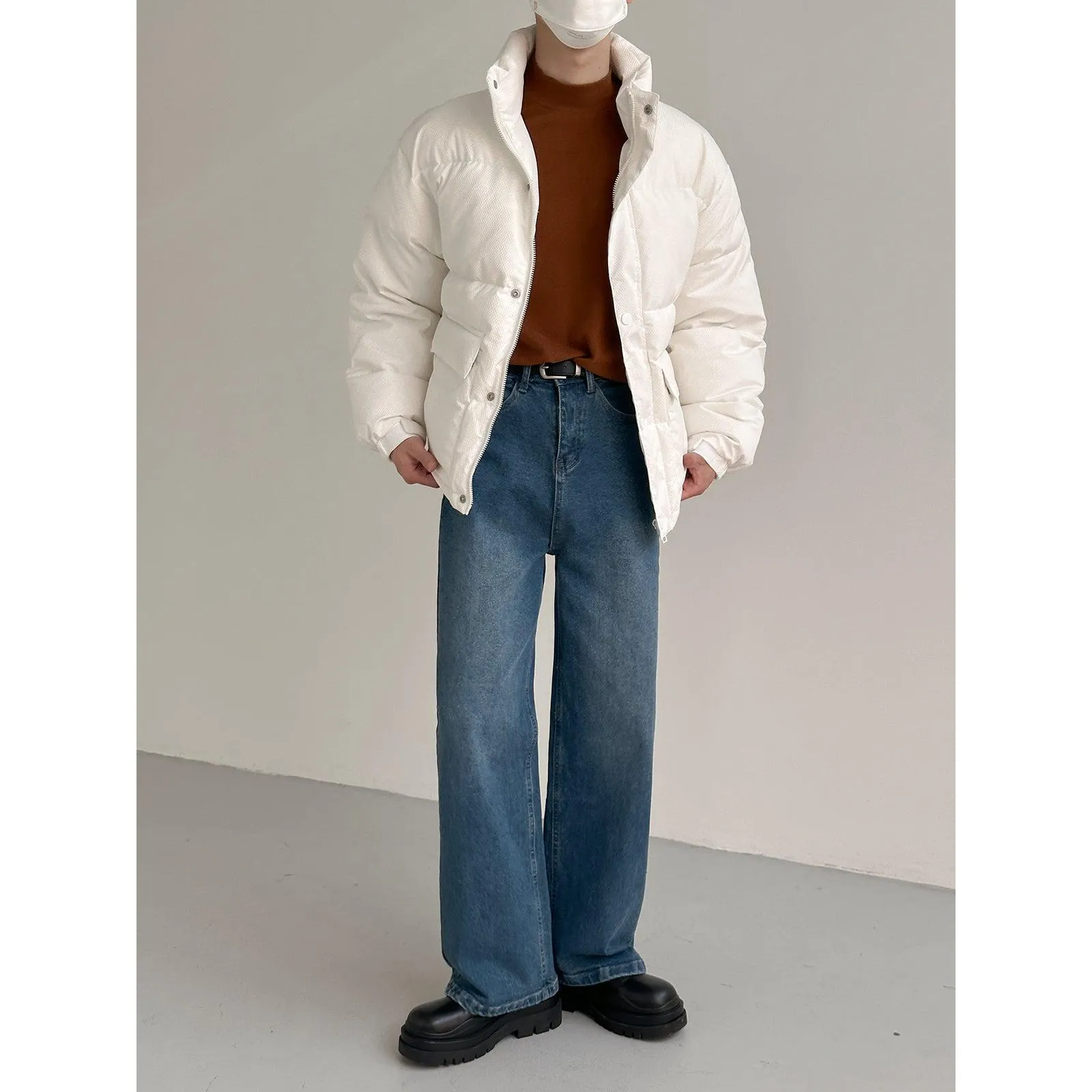 Zhou Flap Pockets Snap Down Jacket