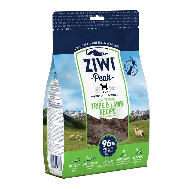 Ziwi Peak Dog Air-Dried Tripe & Lamb 454g